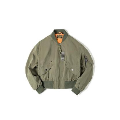 馬登女裝美式MA1飛行員空軍夾克外套vintage純棉短款棒球服秋-Retro's Wear