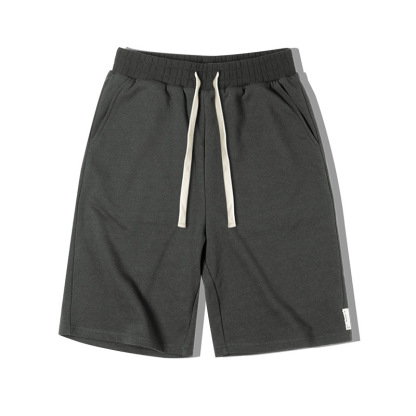 美式復古重磅灰色休閒褲針織短褲運動衛褲五分籃球褲男夏-Retro's Wear