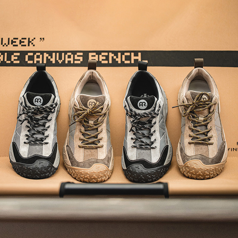 Mr.A 夏季新款城市戶外休閒鞋男防滑耐磨徒步鞋厚底百搭運動鞋-Retro's Wear