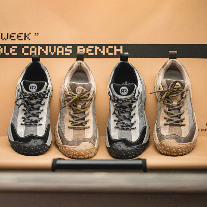 Mr.A 夏季新款城市戶外休閒鞋男防滑耐磨徒步鞋厚底百搭運動鞋-Retro's Wear