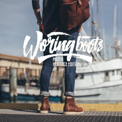 馬登新款馬丁靴秋冬中幫工裝靴潮英倫875靴子男高幫短靴-Retro's Wear