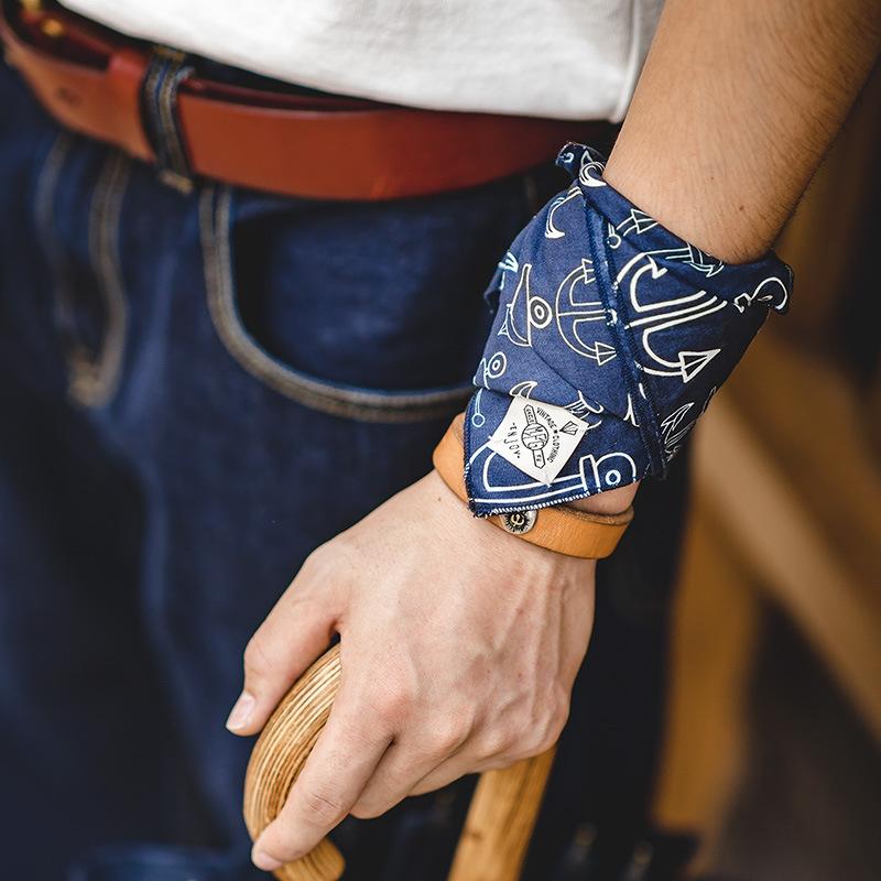 馬登工裝方巾飾品阿美哢嘰艺文腰果領巾街頭頭巾男潮-Retro's Wear