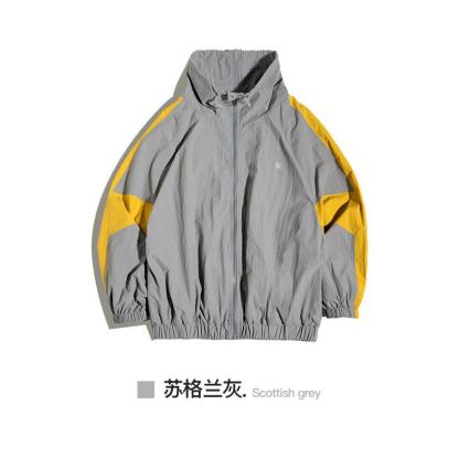 馬登工裝美式寬松可拆卸雙拉鏈夾克春秋短款拼色字母外套男潮-Retro's Wear