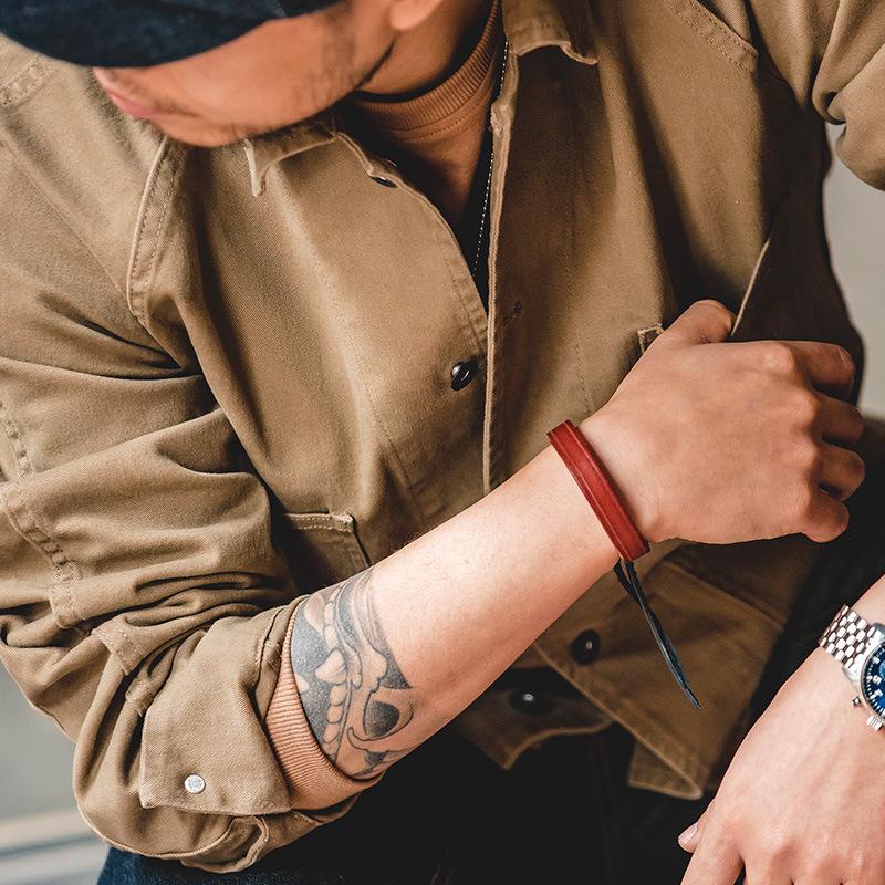 美式巴黎扣四袋夾克翻領阿美咔嘰vintage外套男-Retro's Wear