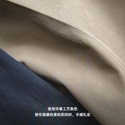 美式復古直筒卡其休閒褲錐形中腰垂感西裝卡其長褲子男薄-Retro's Wear