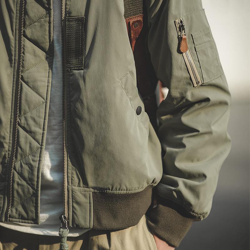 馬登工裝 美式MA-1飛行員夾克阿美咔嘰棉衣棒球服立領外套男-馬登工裝
