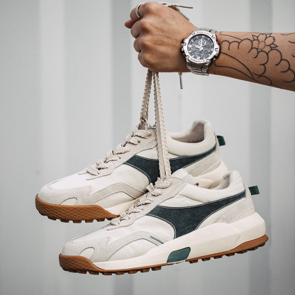 马登男鞋 夏季新款休闲鞋低帮老爹鞋百搭潮流慢跑鞋美式-Retro's Wear