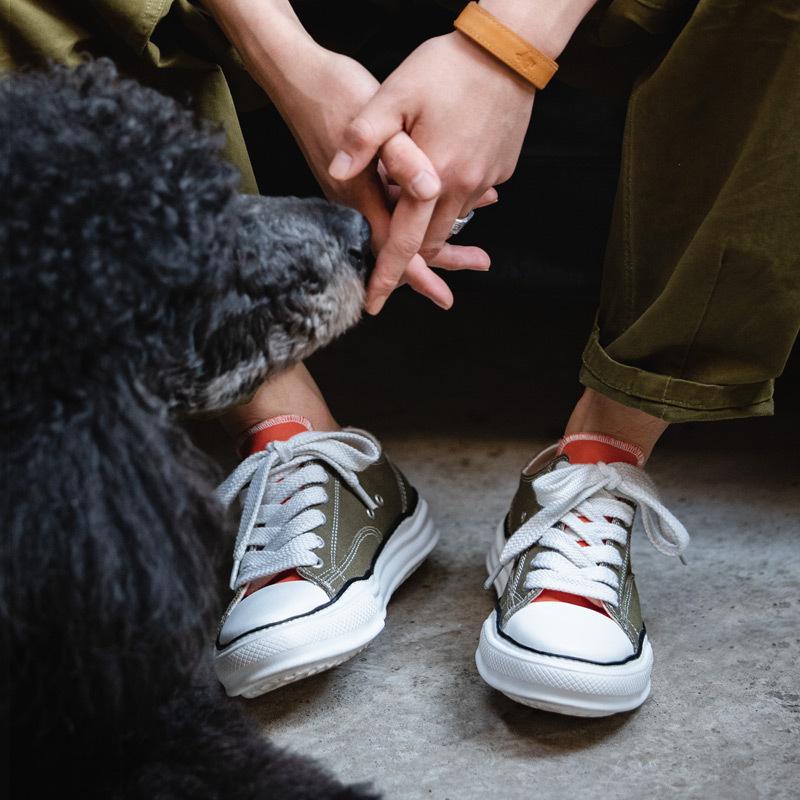 馬登男鞋低幫溶解變形底帆布鞋ins網紅不規則厚底板鞋休閒鞋-Retro's Wear