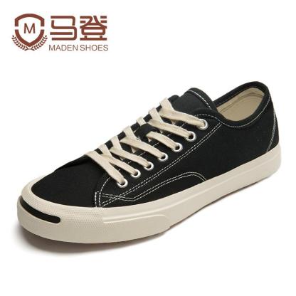馬登帆布鞋男新款韓版潮流休閒板鞋笑臉男士開口笑男鞋潮鞋子-Retro's Wear
