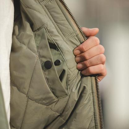 美式MA-1飛行員夾克阿美咔嘰棉衣棒球服立領外套男-Retro's Wear