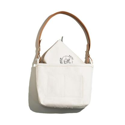 美式子母做舊印花工具包阿美咔嘰簡約斜挎包男-Retro's Wear