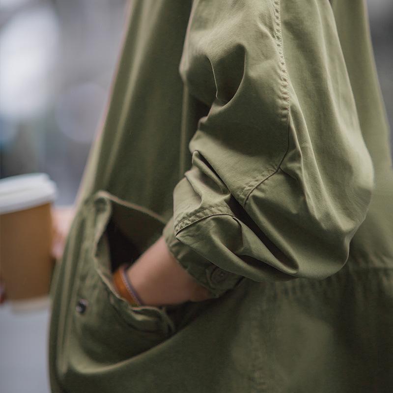 馬登工裝美式M51派克服魚尾風衣長款大衣斗篷外套男-Retro's Wear