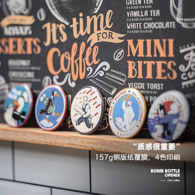 卡通啤酒開瓶器-全部五枚裝-Retro's Wear