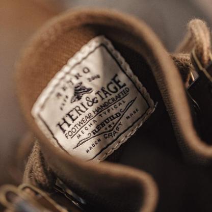 男鞋男士秋季新款高幫沙漠靴中幫馬丁靴英倫風工裝鞋作戰靴子-Retro's Wear