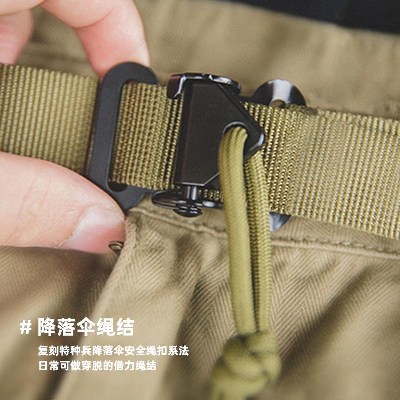 馬登工裝美式S A S快脫扣腰帶軍綠色戰術自動褲帶男潮-Retro's Wear