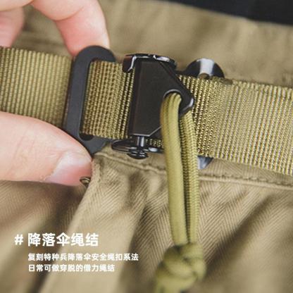 馬登工裝美式S A S快脫扣腰帶軍綠色戰術自動褲帶男潮-Retro's Wear