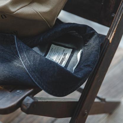 馬登工裝美式休閒水洗丹寧夾克阿美哢嘰vintage藍色牛仔外套男士-Retro's Wear