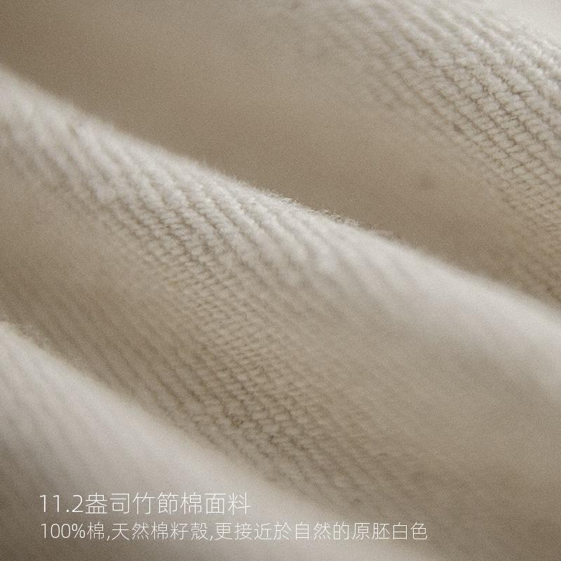馬登工裝復古棉籽殼米白色休閑牛仔褲耐磨寬松直筒長褲子男秋-Retro's Wear