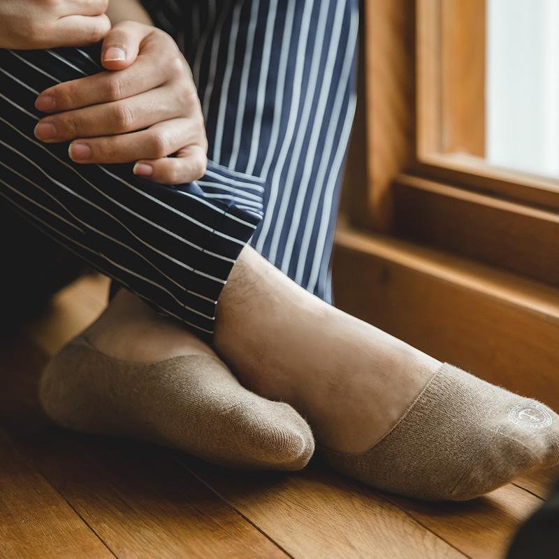 防臭吸汗薄款船襪秋季低幫印花淺口硅膠隱形襪子-Retro's Wear