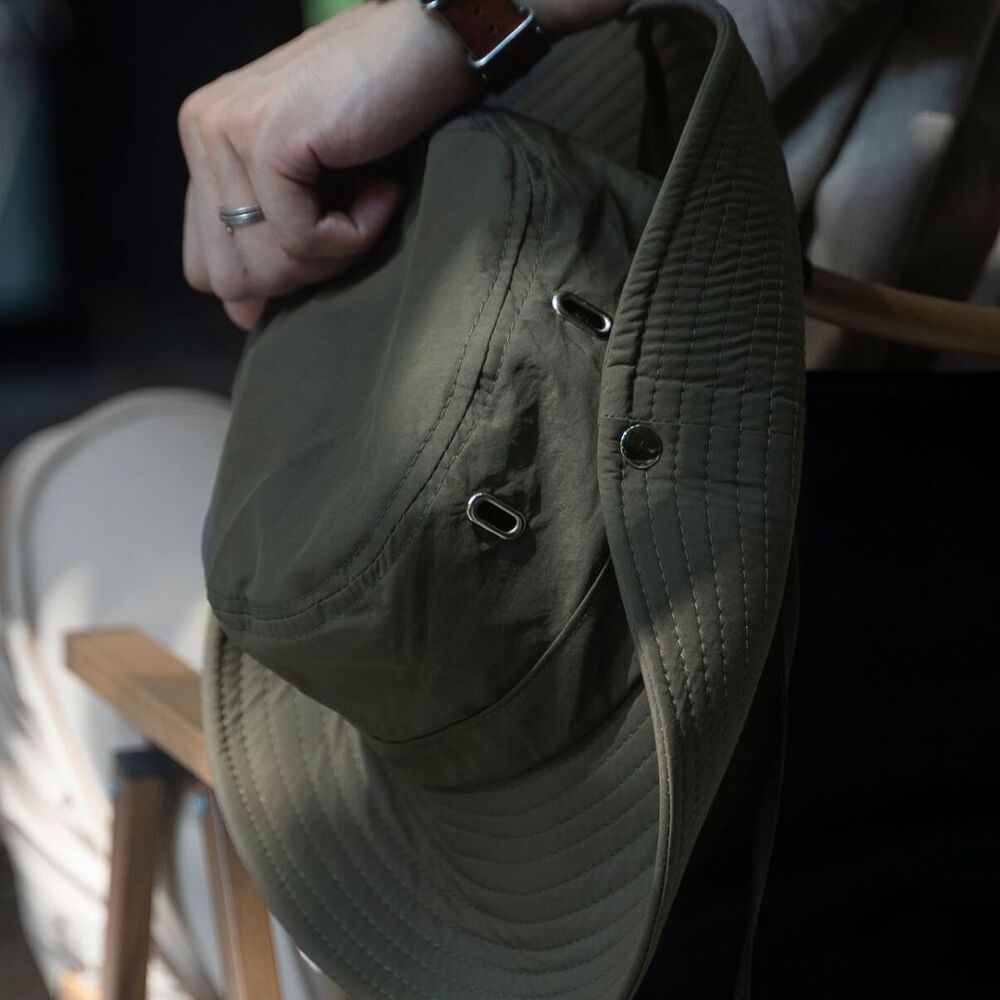 抽繩漁夫帽子男女百搭透氣防曬戶外登山釣魚帽-Retro's Wear