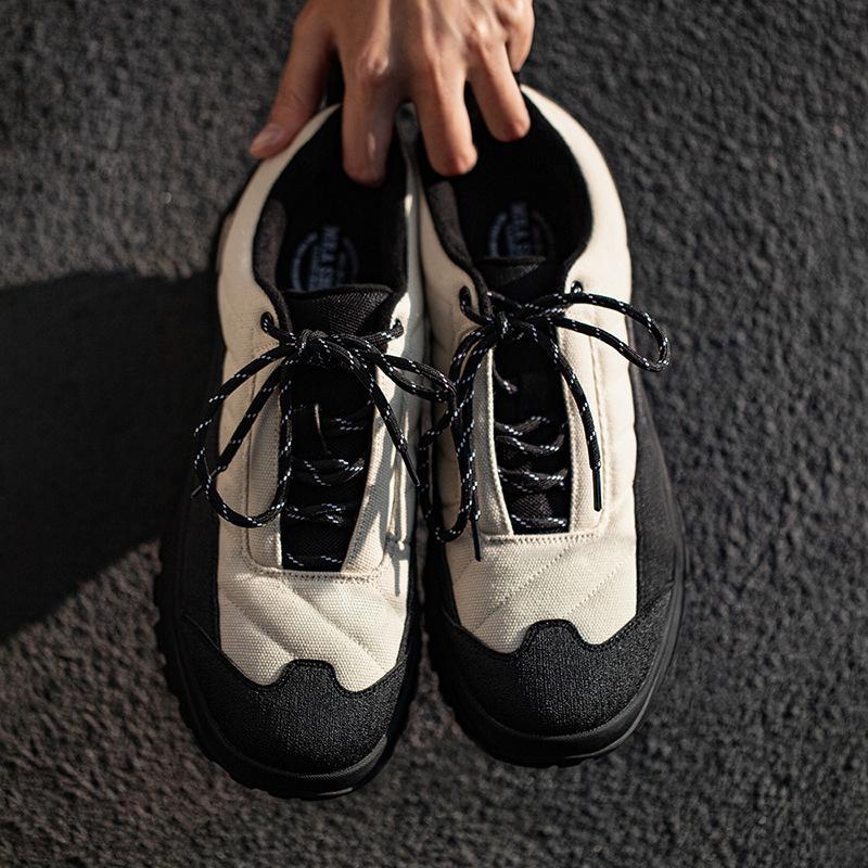 厚底戶外風工裝鞋男春季2023新款山系登山鞋運動休閑INS-Retro's Wear