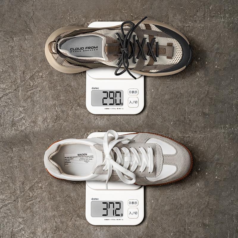 男鞋2022夏季新款透氣飛織鞋潮輕便休閑運動鞋慢跑軟底老爹鞋-Retro's Wear