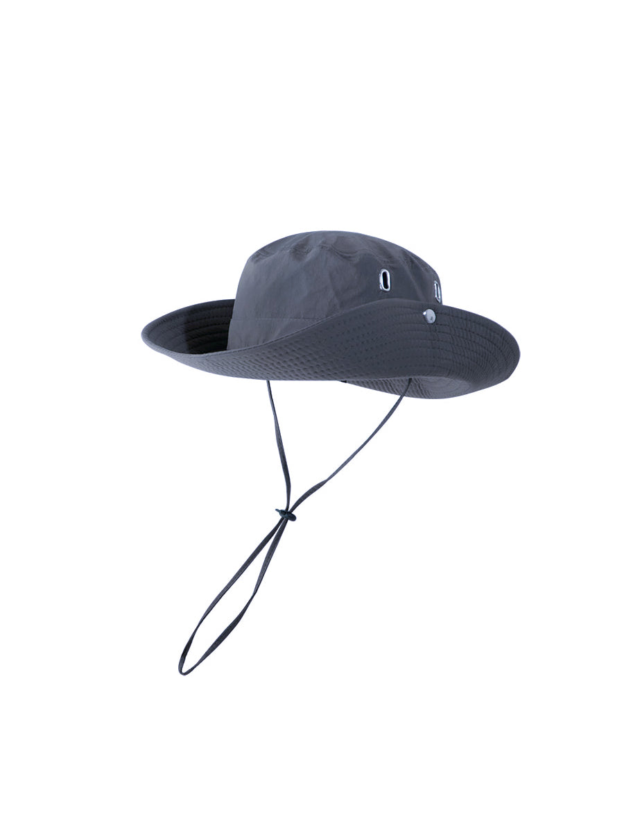 抽繩漁夫帽子男女百搭透氣防曬戶外登山釣魚帽-Retro's Wear