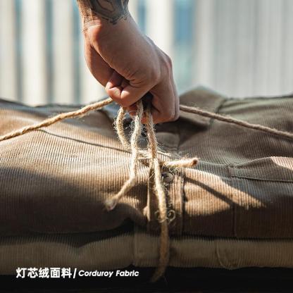 馬登工裝美式休閑燈芯絨長袖襯衫修身疊穿內搭外套條絨寸衣男丁秋-Retro's Wear