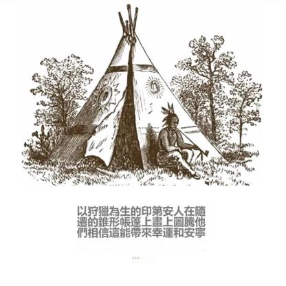 馬登工裝印第安圖騰米白色長袖襯衫拼接口袋疊穿寸衣男秋-Retro's Wear