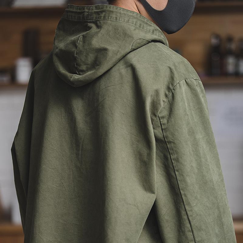 馬登工裝美式軍事風甲板服短款風衣外套衛衣男-Retro's Wear