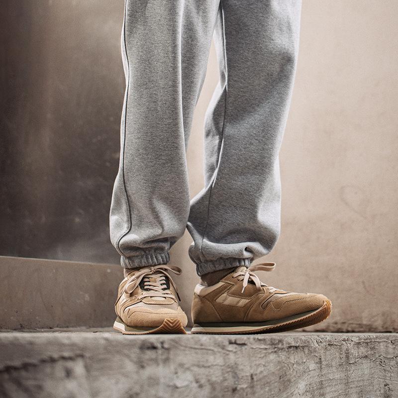 馬登工裝英訓鞋春季新款運動休閒男鞋低幫板鞋小眾阿甘鞋-Retro's Wear