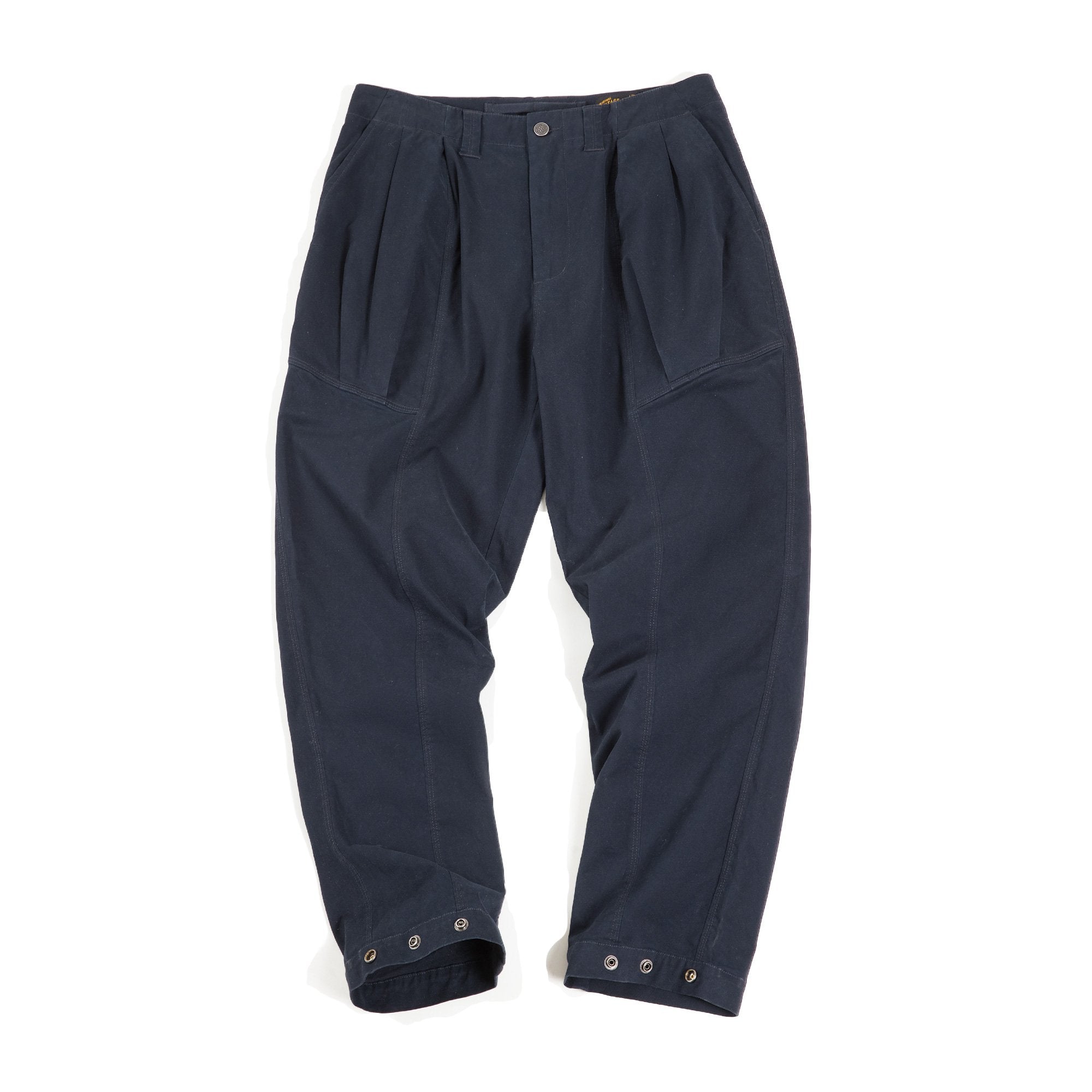 藏青色束腳褲寬松百搭休閑直筒小腳長褲子男春-Retro's Wear
