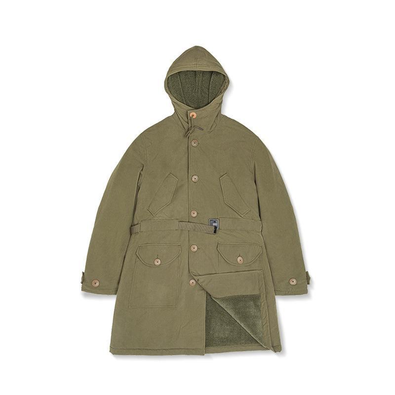 美式M47派克服大衣連帽保暖中長款棉衣外套男冬-Retro's Wear