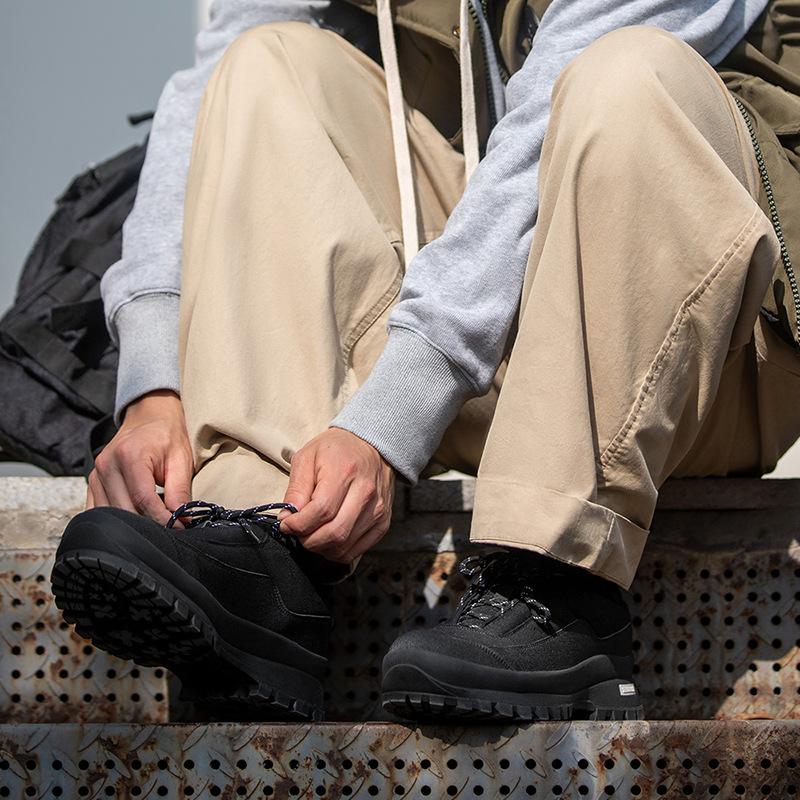 厚底戶外風工裝鞋男春季2023新款山系登山鞋運動休閑INS-Retro's Wear