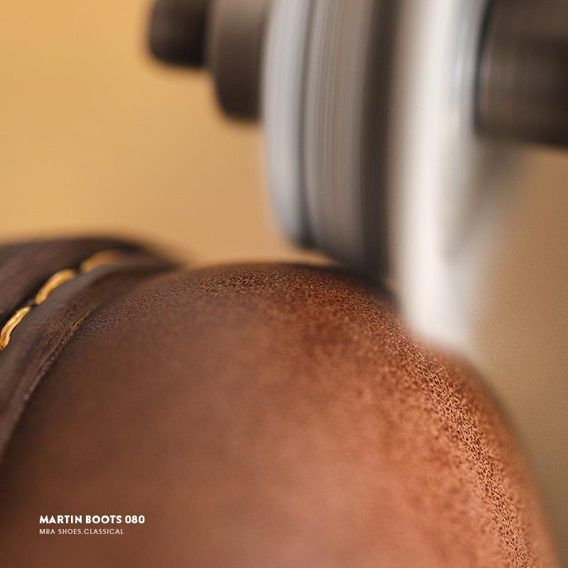 馬登男士新款馬丁靴男高幫英倫風中幫男靴皮靴秋季短靴工裝靴-Retro's Wear