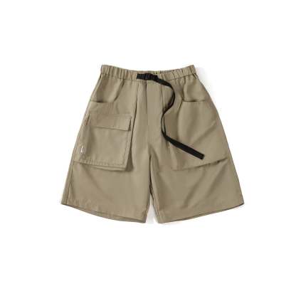 戶外輕薄機能短褲速幹抗皺大口袋功能休閑五分褲男夏-Retro's Wear