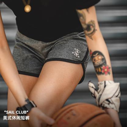 馬登女裝美式運動修身超短褲透氣夏季顯瘦腿長提臀休閑辣妹熱褲潮-Retro's Wear