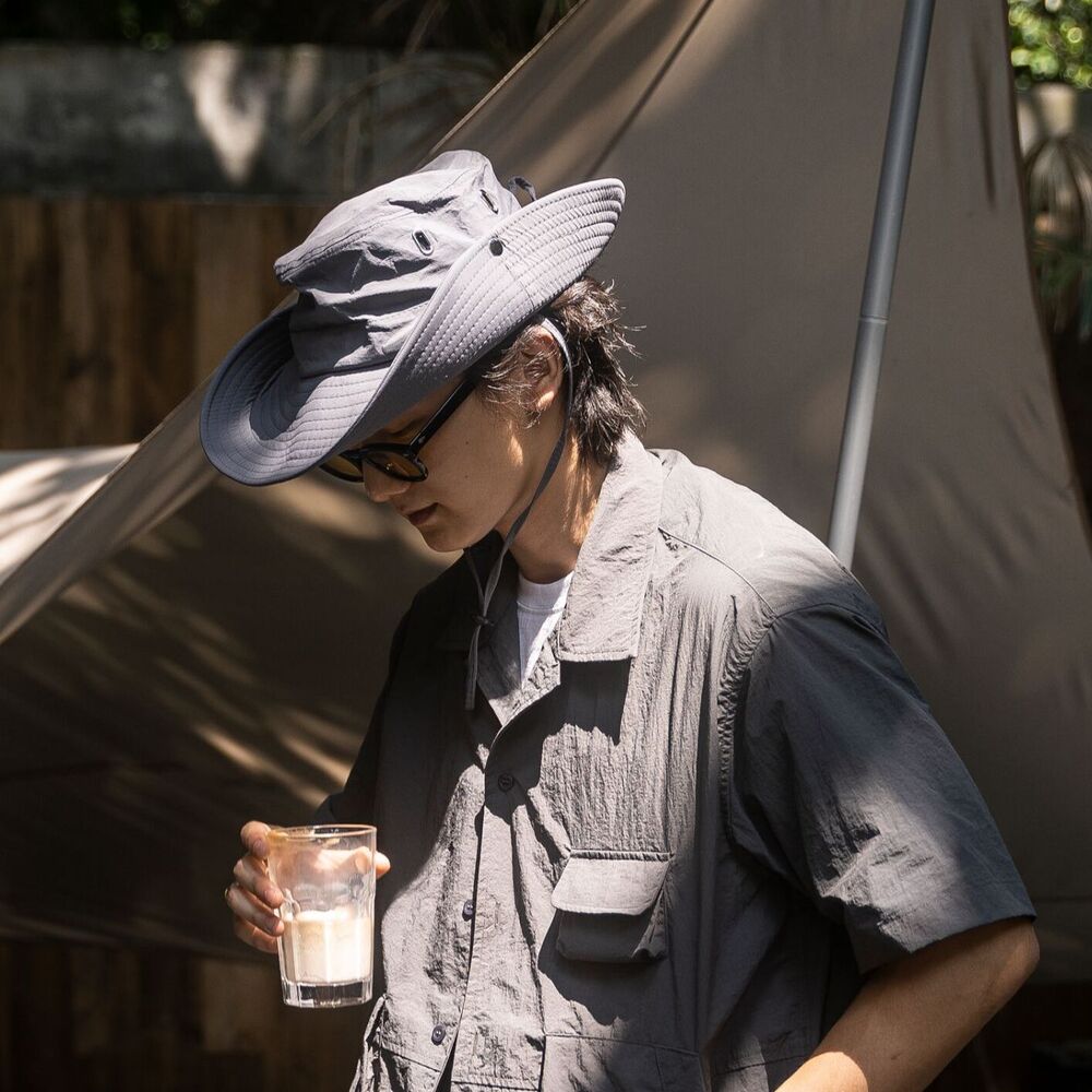 抽繩漁夫帽子男女百搭透氣防曬戶外登山釣魚帽-Retro's Wear