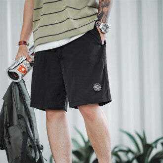 山系戶外輕薄尼龍短褲速幹機能褶皺肌理感五分中褲男夏-Retro's Wear