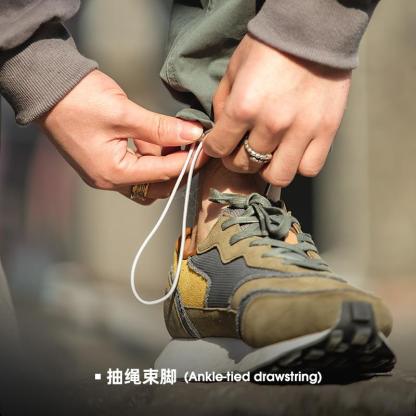 馬登工裝Easypants寬鬆休閒褲春秋軍綠鬆緊束脚長褲子男-Retro's Wear