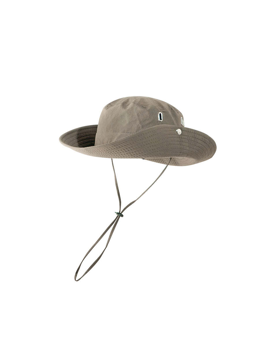 抽繩漁夫帽子男女百搭透氣防曬戶外登山釣魚帽-Retro's Wear