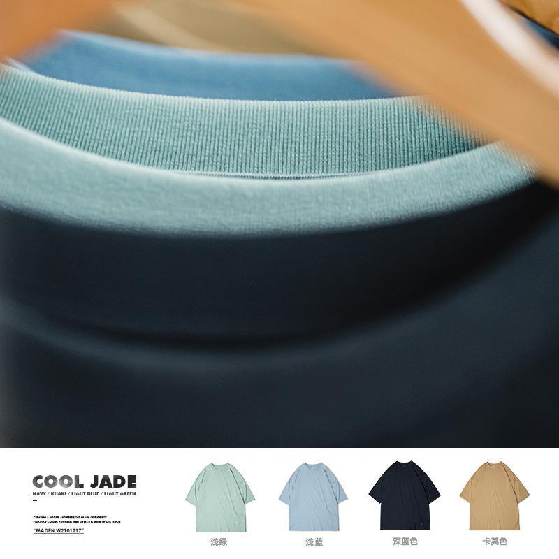 馬登工裝美式冰氧酷纖維冰絲感薄款T恤寬鬆透氣短袖男-Retro's Wear