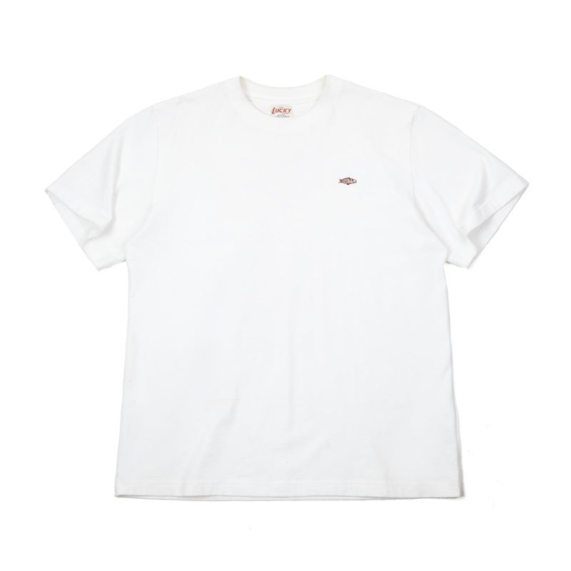 鯉魚旗文字印花短袖溫感變色幸運全棉T恤男夏-Retro's Wear