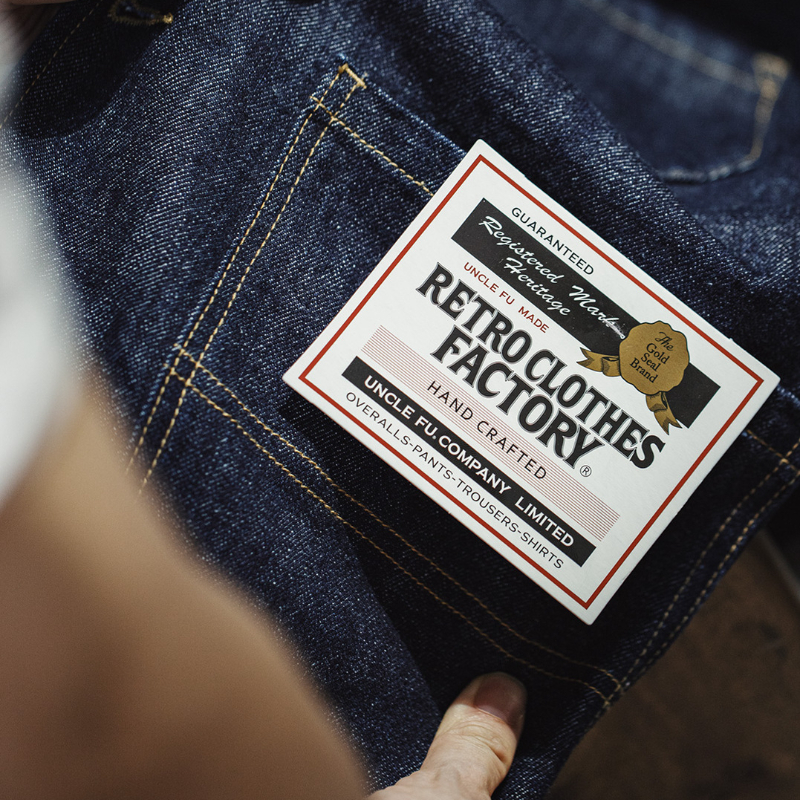 復古四袋牛仔夾克翻領丹寧阿美咔嘰多口袋外套男秋-Retro's Wear