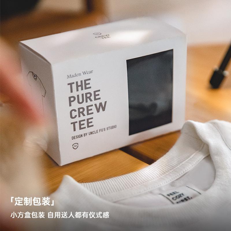 馬登女裝基礎短袖打底衫黑白T純棉色半袖顯瘦夏季無感內搭正肩T恤-Retro's Wear