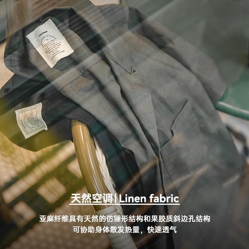 馬登工裝巴領寬鬆短袖襯衫透氣哢嘰休閒男寸衣痞帥夏山系-Retro's Wear