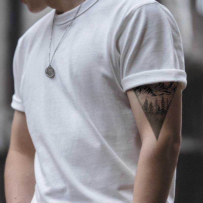 馬登工裝美式圓領300g純色厚實碳素磨毛t恤男士棉短袖寬鬆-Retro's Wear