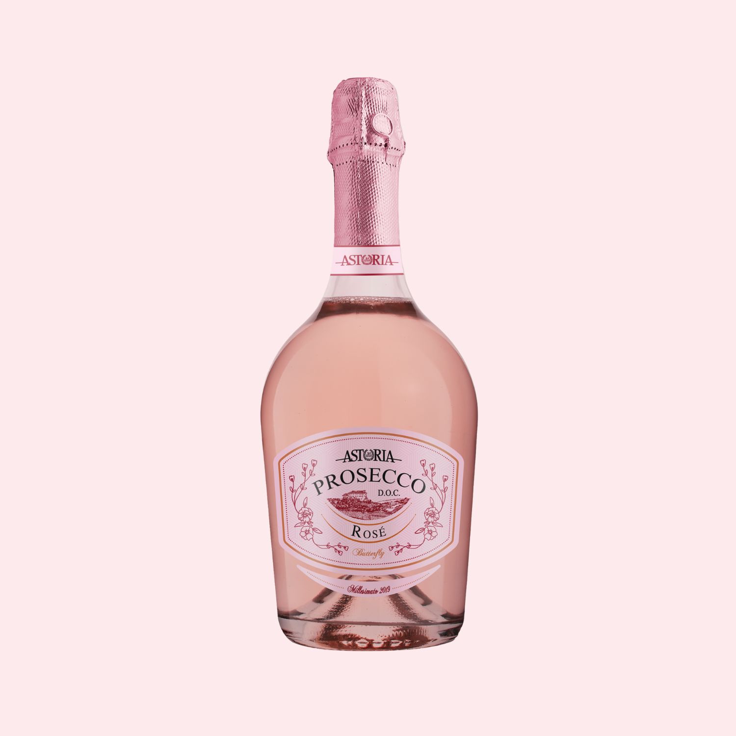 ASTORIA BUTTERFLY 'EXTRA DRY' ROSÉ, PROSECCO D.O.C.-Ambrosia Daily