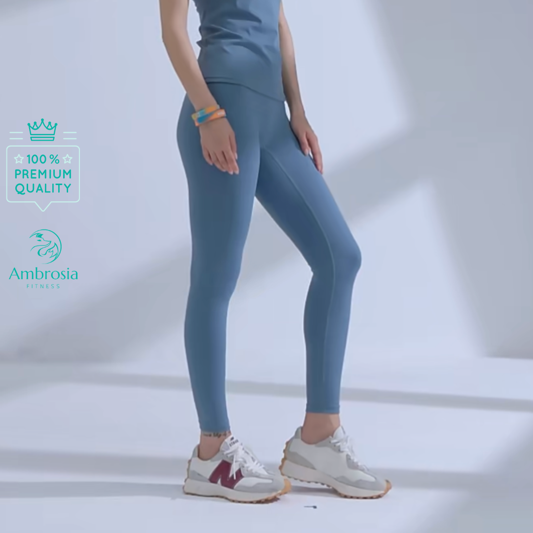 FlexFit Soft Touch Yoga Leggings - Smoke Blue
