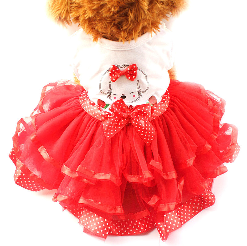 Red Polka Dress - Little Cherry